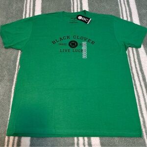 Black Clover 🍀 Live Lucky XXL Green Men's T-Shirt